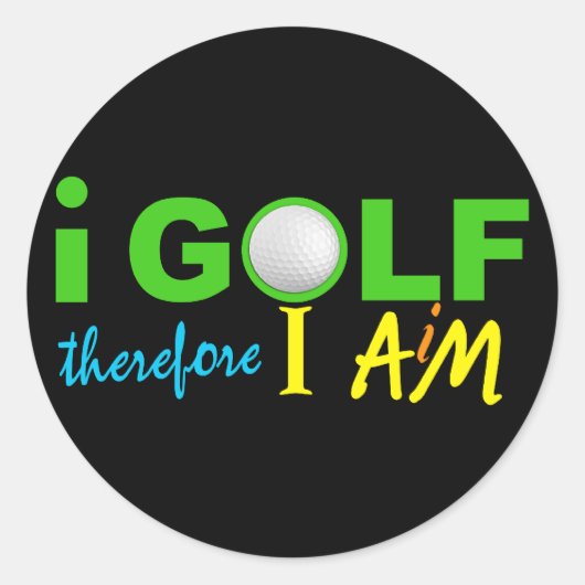 I GOLF Aufkleber (Vorderseite)