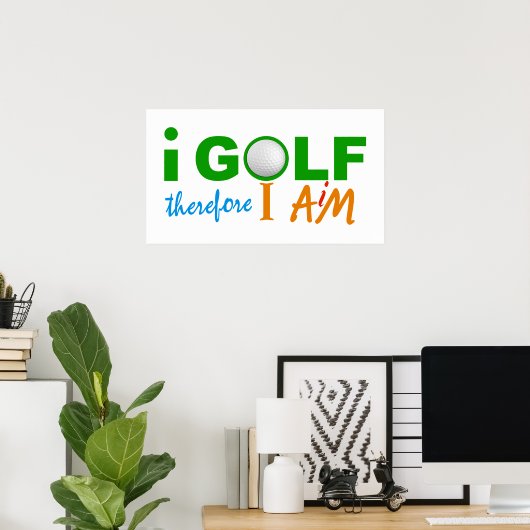 I GOLF Poster (Heimbüro)
