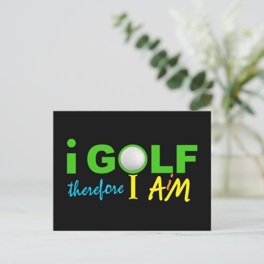 I GOLF Postkarte (Stehend Vorderseite)