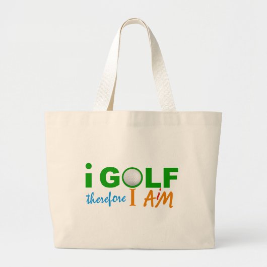I GOLF-Tasche - wählen Sie Stil & Farbe Jumbo Stoffbeutel (Vorne)