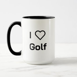 I ❤️ Golf Tasse