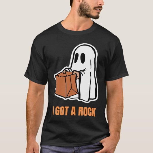 I Got A Rock Trick or Treat Phantom Halloween Cost T-Shirt (Vorderseite)
