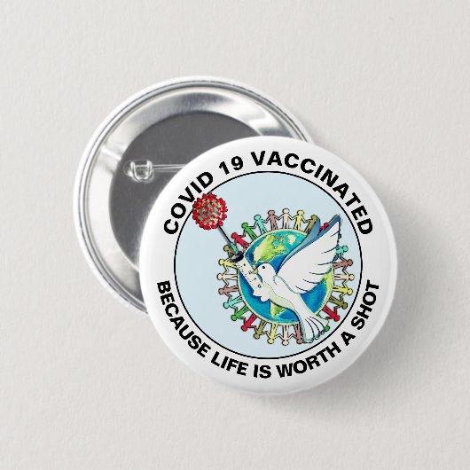 I Got Impftaste Button (Vorne & Hinten)