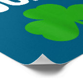 I Got Lucky Dad St Patricks Day Pregnancy Announce Poster (Ecke)