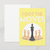 i got moves chess player chess lover men kid dankeskarte (Vorne/Hinten)