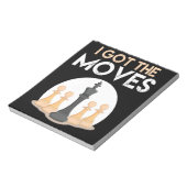 i got moves chess player chess lover men kid notizblock (Rotiert)