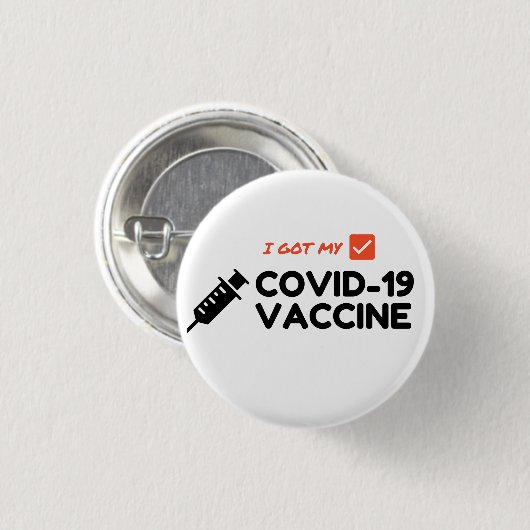 "I Got My COVID-19 Vaccine" Button (Vorne & Hinten)