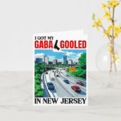 I Got My Gaba Gooled In New Jersey Funny Italian G Karte (Gelbe Blume)