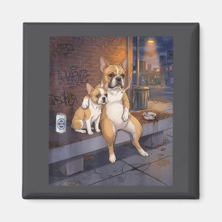 I Got That Dog In Me Funny French Bulldog Smoking  Magnet