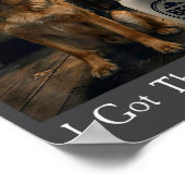 I Got That Dog In Me Funny German Shepherd Smoking Poster (Ecke)