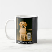 I Got That Dog In Me Funny Retriever Smoking Beer  Kaffeetasse (Links)