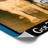 I Got That Dog In Me Funny Retriever Smoking Beer  Poster (Ecke)