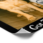 I Got That Dog In Me Funny Retriever Smoking Beer  Poster (Ecke)