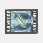 I Got That Dog In Me Hot Dog X-ray Meme Fleecedecke (Vorderseite (Horizontal))