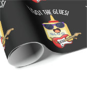 I Got The Glues Funny Blues Pun Dark BG Geschenkpapier (Rolleneckpunkt)