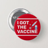 "I Got the Vaccine" - Beenden des Virus Button (Vorne & Hinten)