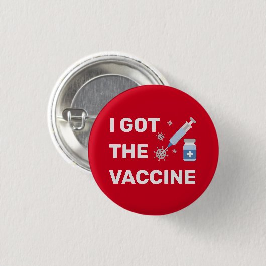 "I Got the Vaccine" - Beenden des Virus Button (Vorne & Hinten)