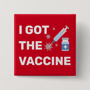 "I Got the Vaccine"- Stopp des Virus Button