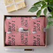 I GOT YOU A PRESENT! shouty chicken Seidenpapier (Geschenk)