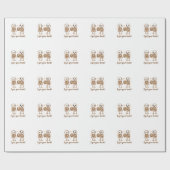 I Got Your Back Cute Skeleton Halloween Quote Geschenkpapier (Flach)