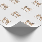 I Got Your Back Cute Skeleton Halloween Quote Geschenkpapier (Ecke)