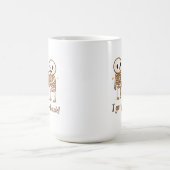I Got Your Back Cute Skeleton Halloween Quote Kaffeetasse (Mittel)