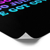 I Gotta Go Julia, wir Got Cows Apparel Funny Spric Poster (Ecke)