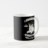 I Graduate Class 2023 Black Cat Graduati Kaffeetasse (VorderseiteRechts)