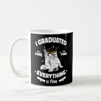 I Graduate Class 2023 Black Cat Graduati Kaffeetasse