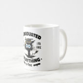I Graduate Class Funny Black Cat Abschluss Kaffeetasse (VorderseiteRechts)