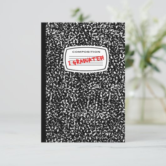 i graduiertes Kompositionsbuch Einladung (Stehend Vorderseite)