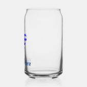 I (Griechische Flagge Funky Heart) Ihr Text Dosenglas (Links)