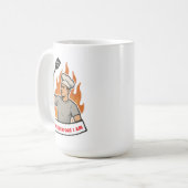 I GRILL THEREFORE I AM funny for dad husband son Kaffeetasse (Vorderseite Links)