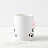 I große Großmutter der Liebe-(Herz) Kaffeetasse (Mittel)