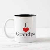 I Großvater der Liebe-(Herz) Zweifarbige Tasse (Links)