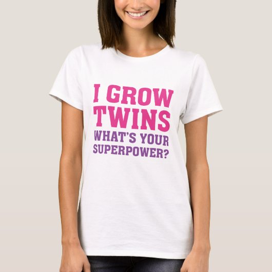 I Grow Twins T-Shirt (Vorderseite)