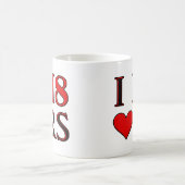 I H8 Herz Funny Mug Kaffeetasse (Mittel)