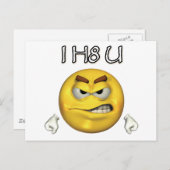 I H8 U POSTKARTE (Vorne/Hinten)