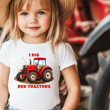 I HABE ROTE TRACTORS Farm Cartoon