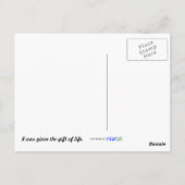 I Had A Change of Heart Recipient Postkarte (Rückseite)