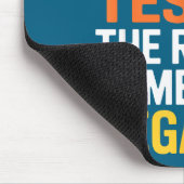 I Had My Patience Tested Sarcastic Saying Funny Mousepad (Ecke)