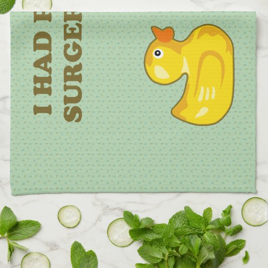 I Had Plastic Surgery Done Handtuch (Gefaltet)