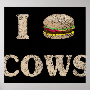 I Hamburger Cows Poster