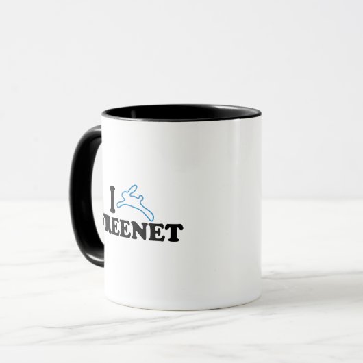 I Häschen-freenet Tasse (Vorderseite Links)