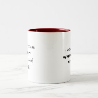 I "Hass" mein Chef Zweifarbige Tasse