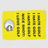 I Hasse Golf - Golfhandtuch (Horizontal)