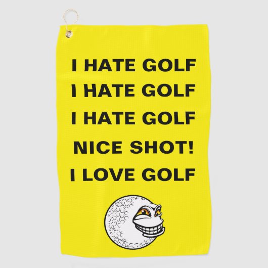I Hasse Golf - Golfhandtuch (Vorderseite)