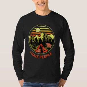 I Hasse Menschen Rv Van Camping Sprichwort Happy C T-Shirt