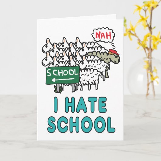 I Hasse School Karte (Gelbe Blume)