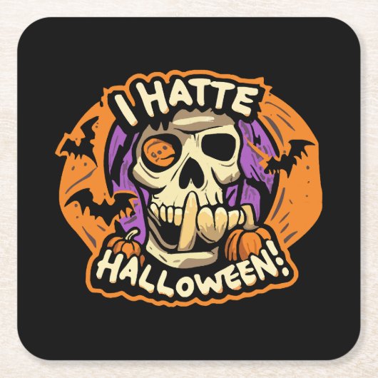 i Hassehalloween Rechteckiger Pappuntersetzer (Vorderseite)